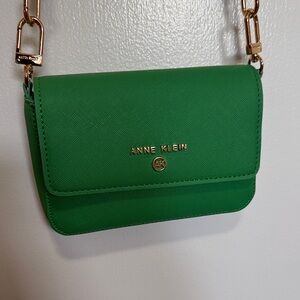 Anne Klein Vibrant Green Crossbody Bag